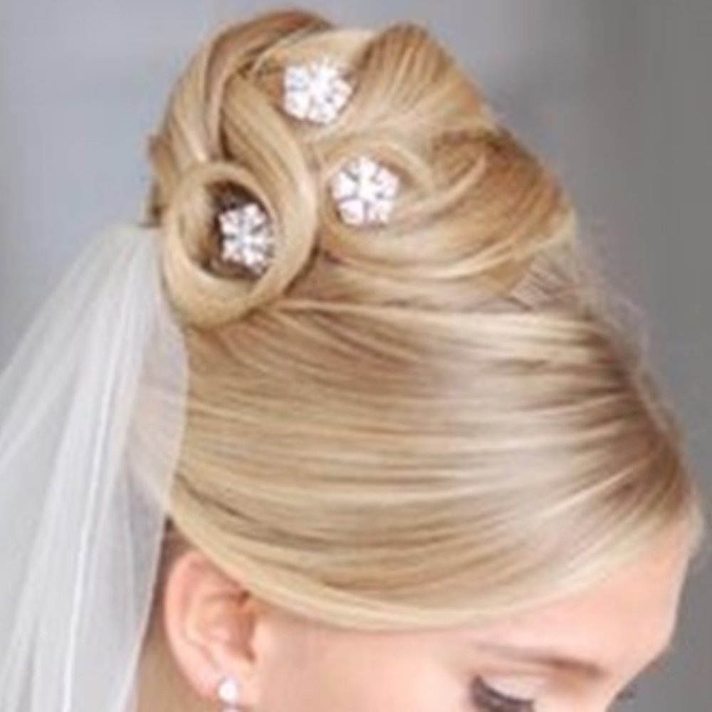 Dazzling Crystal & Pearl Hair Sticks